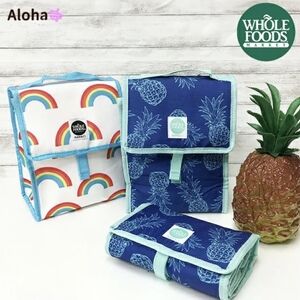 🌈Rainbow Whole Foods Market Hawai'i Insulated Lunch Bag Featuring Rainbows NWT